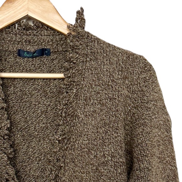 Boden Open Front Cardigan Marled Wool - Picture 4 of 10